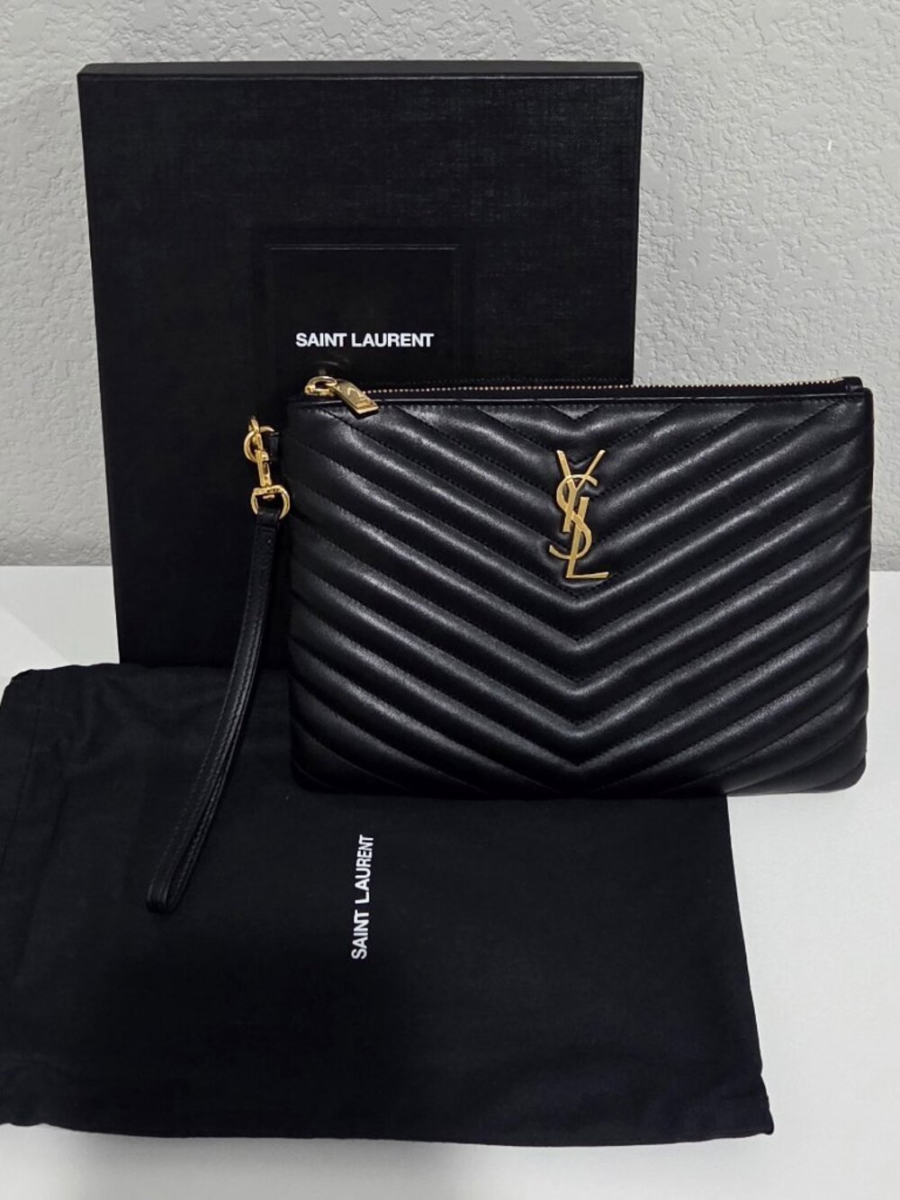 YSL CASSANDRE MATELASSÉ POUCH